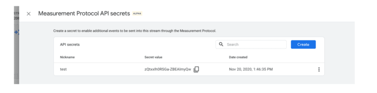 measurement protocol&nbsp;