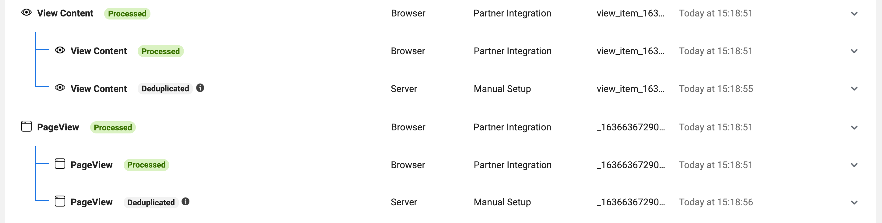 Facebook event deduplication event testing tool