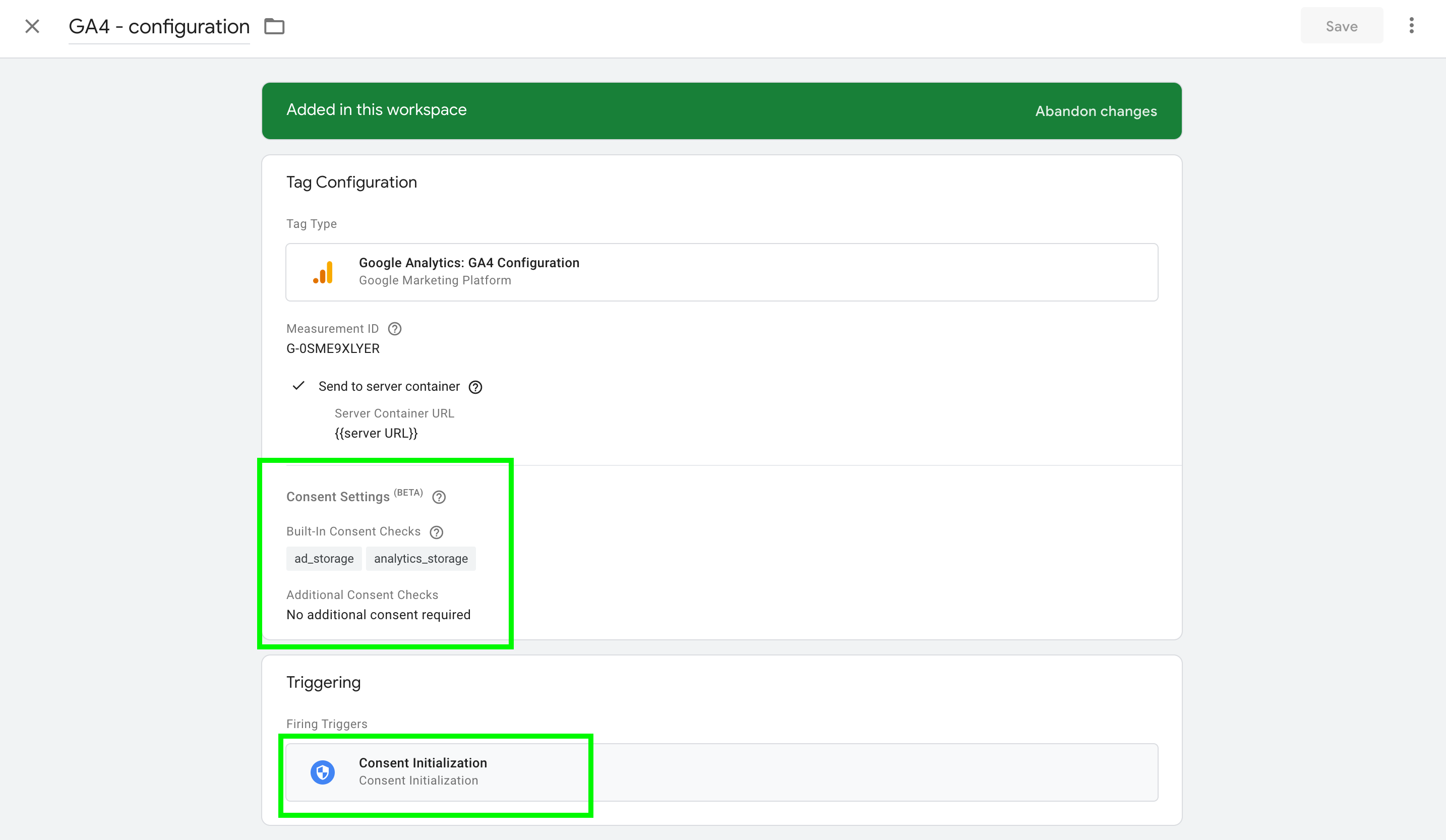 modify GA4 tag with web GTM consent mode