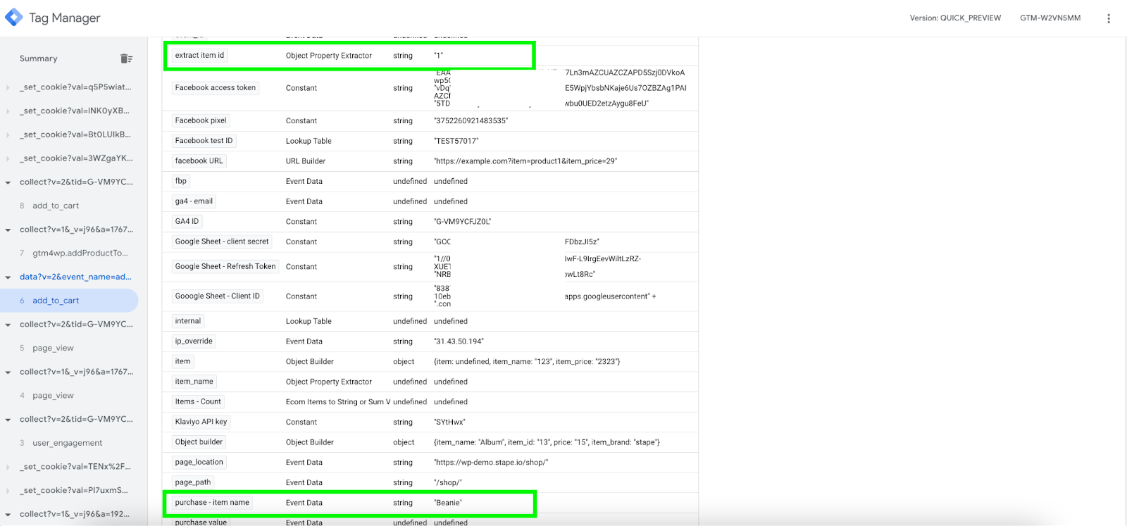 read data from google sheet to server google tag manager