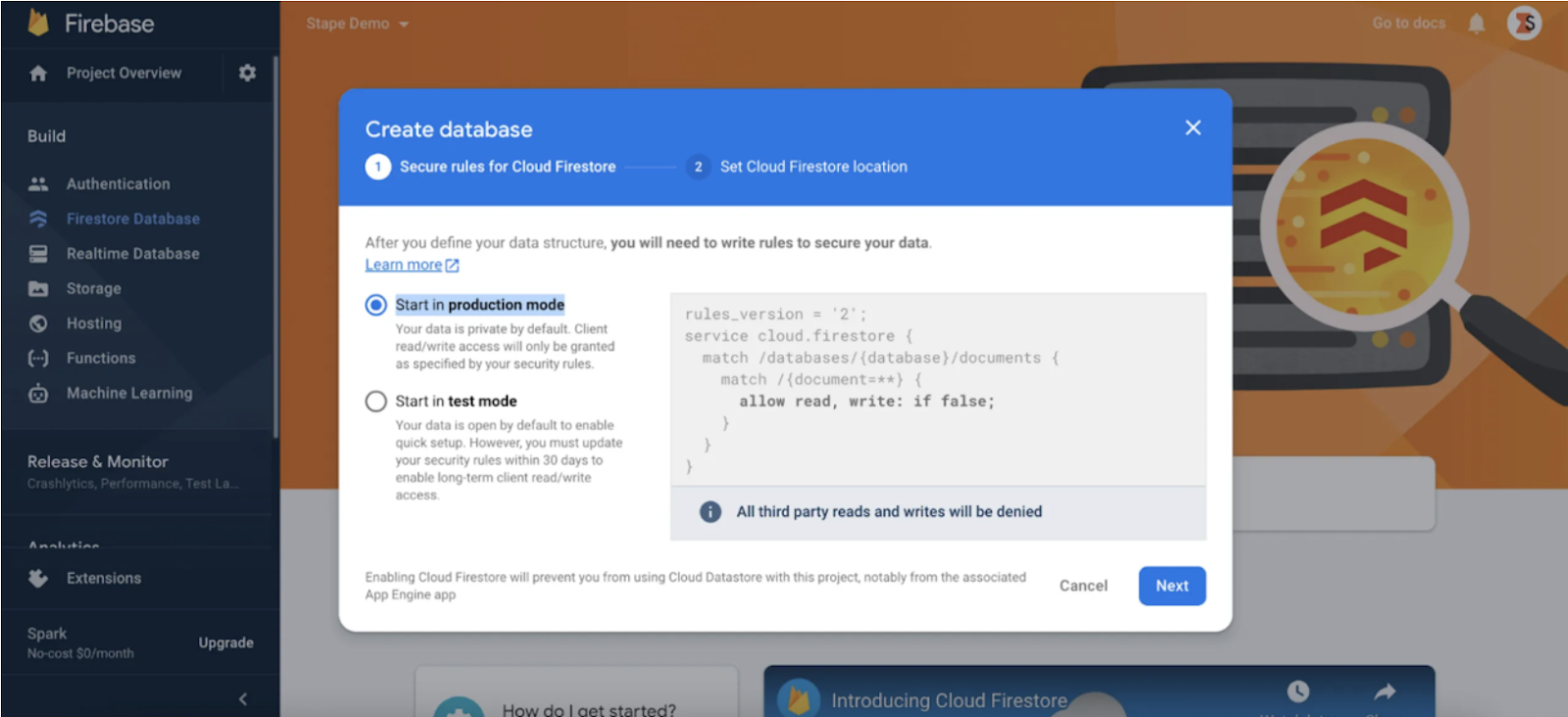 Write data to Firestore from server Google Tag Manager - Stape