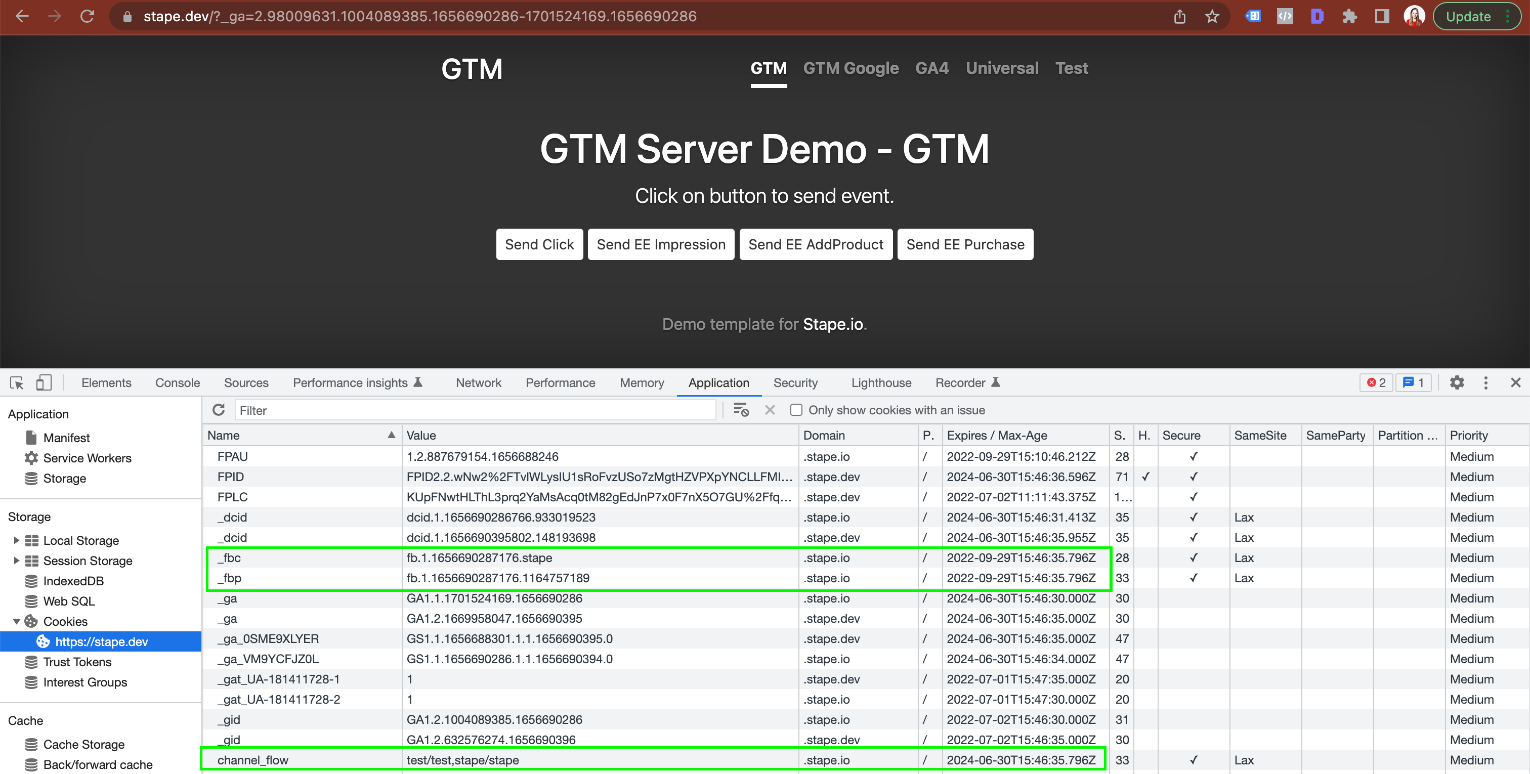 cookie restore tag