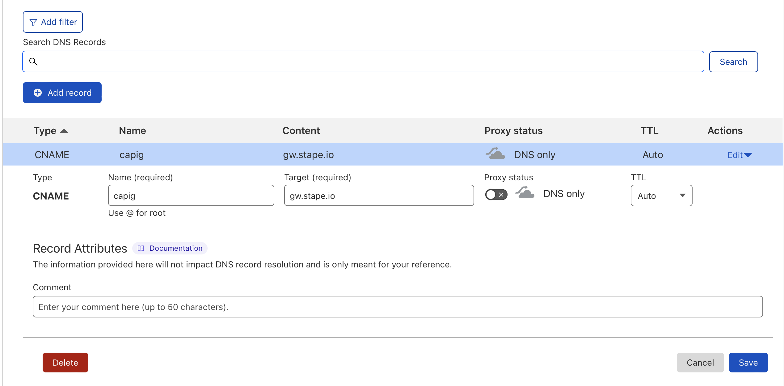 meta Conversion API Gateway data routing settings&nbsp;