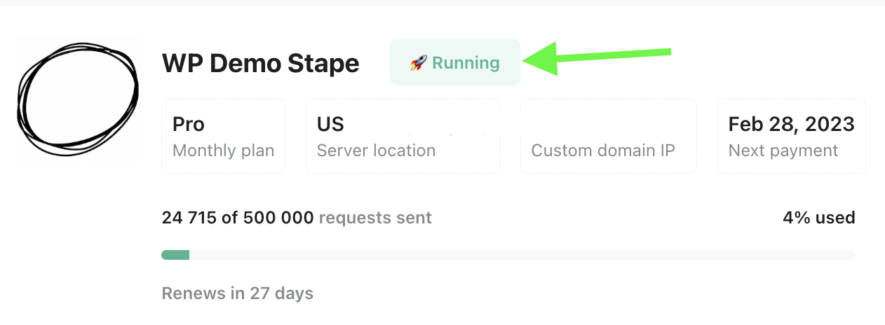 container status running