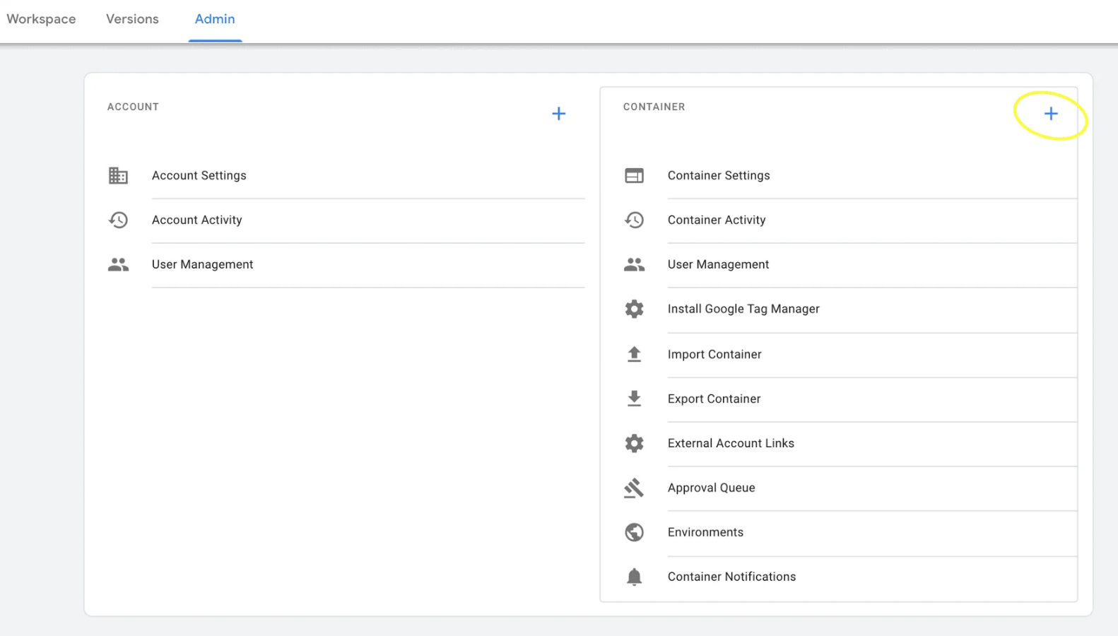 Create Container