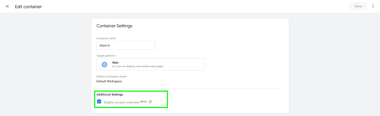 Configure consent mode in web GTM