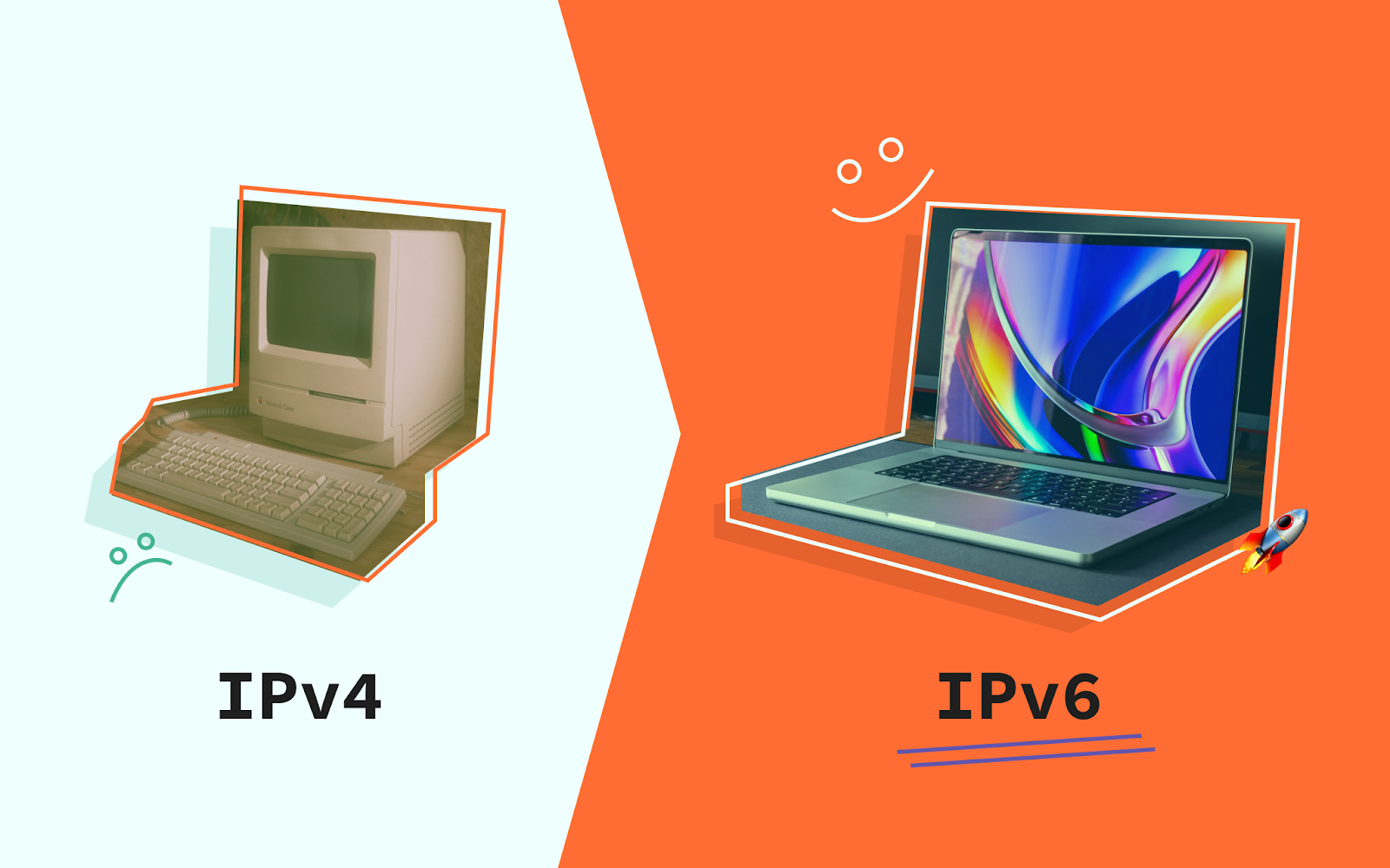 difference between IPv4 &amp; IPv6