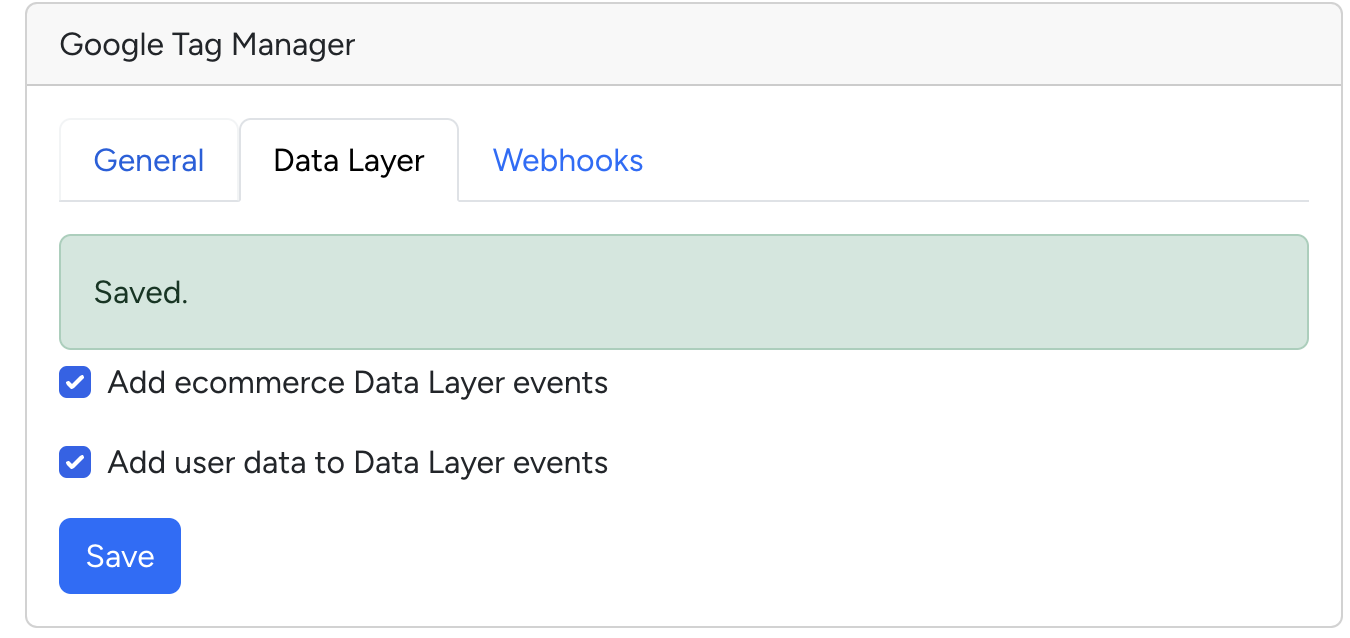 Data Layer tab