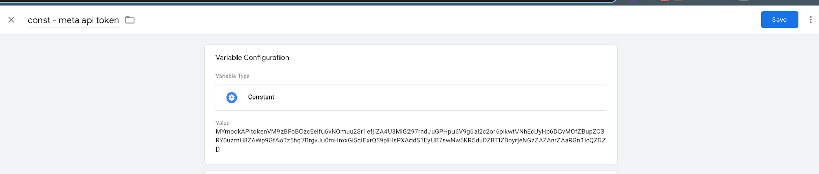 variable configuration