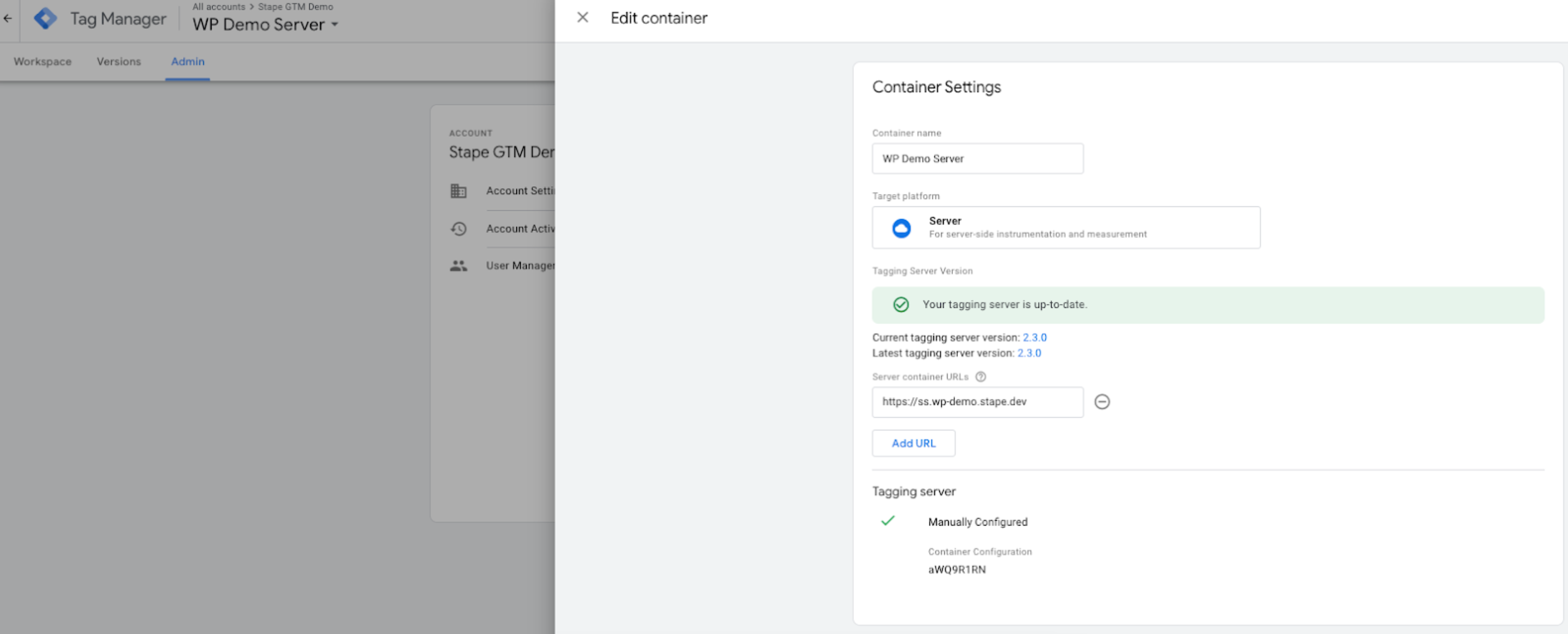 custom domain setup with stape