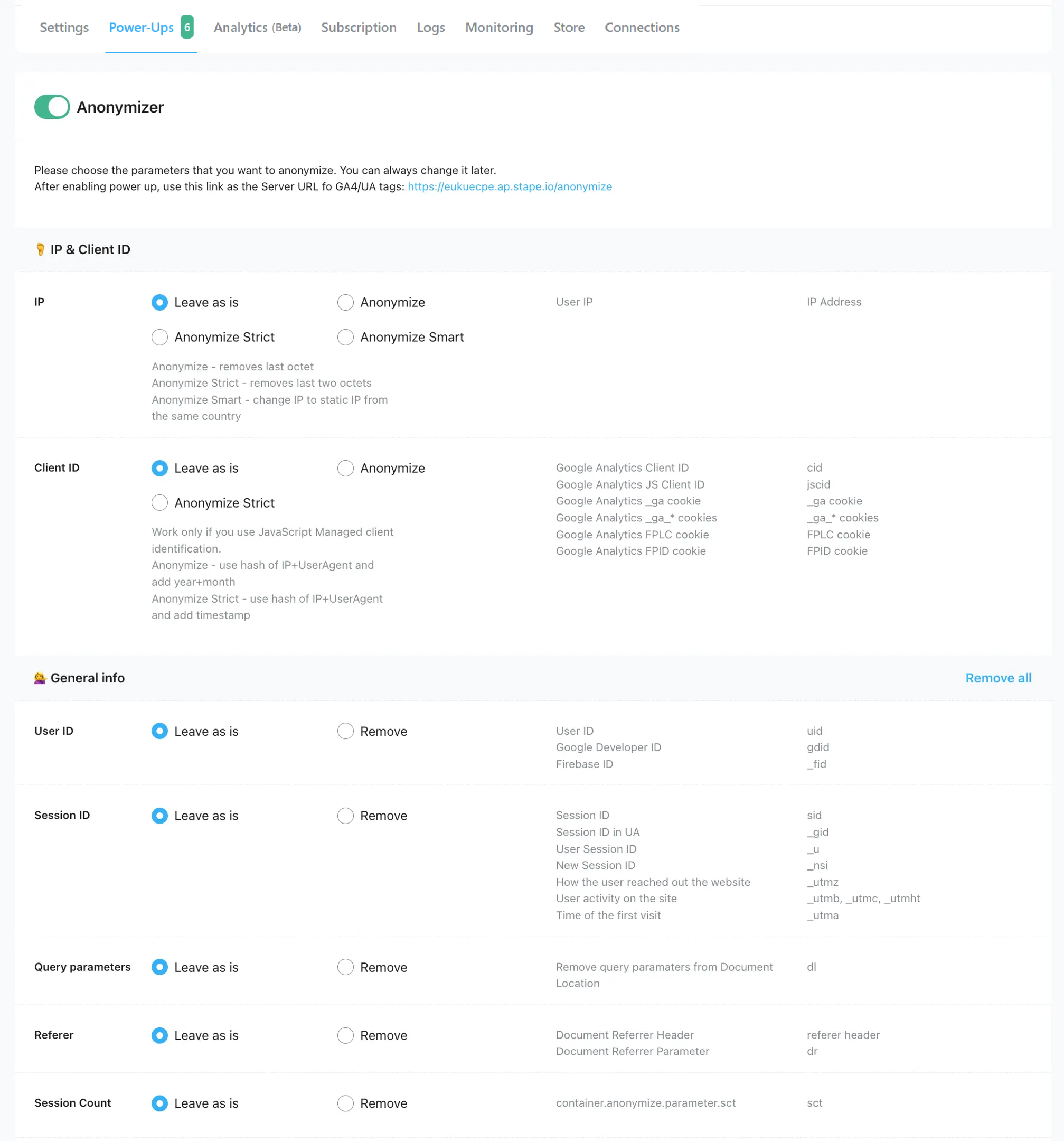 anonimyzer sus datos de usuario en Google Analytics