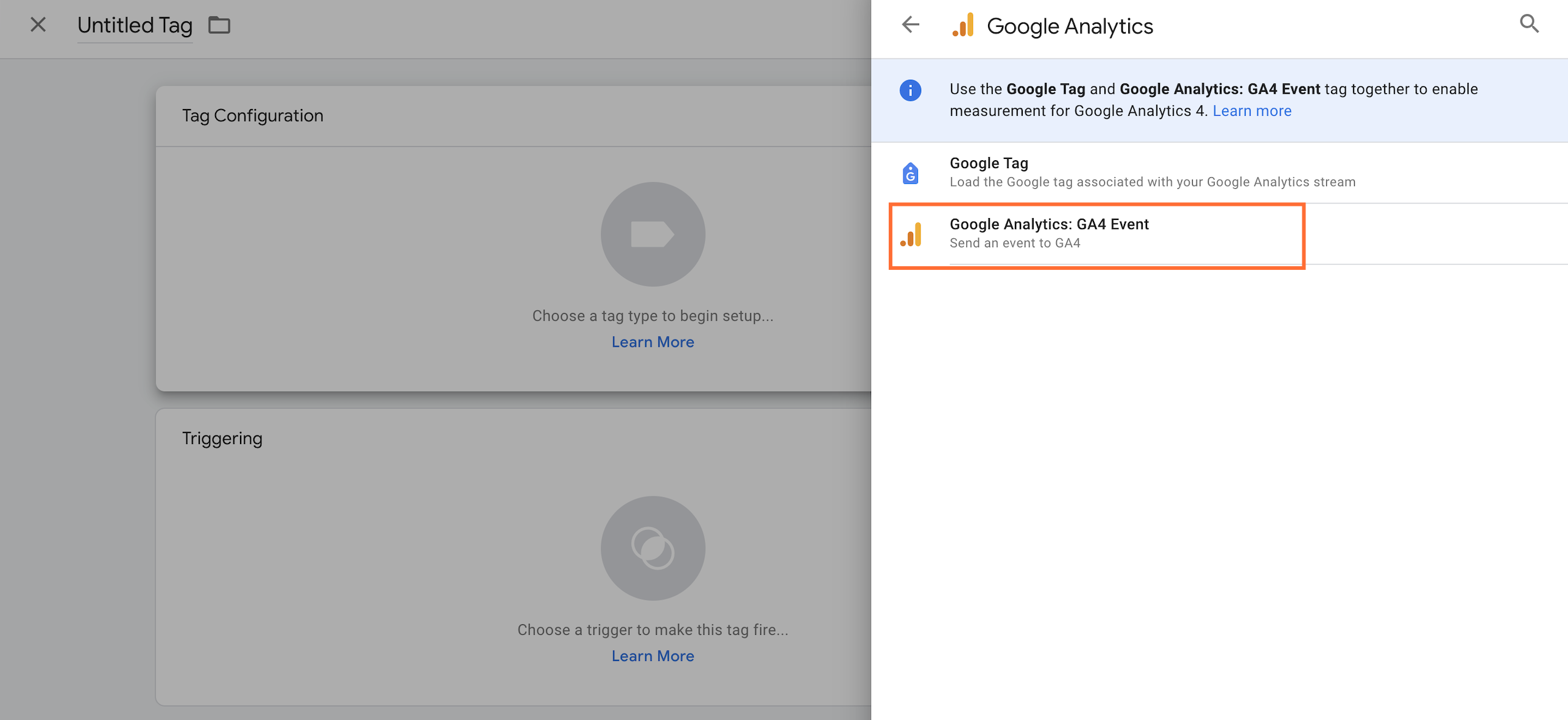 GA4 Event configuration in web GTM