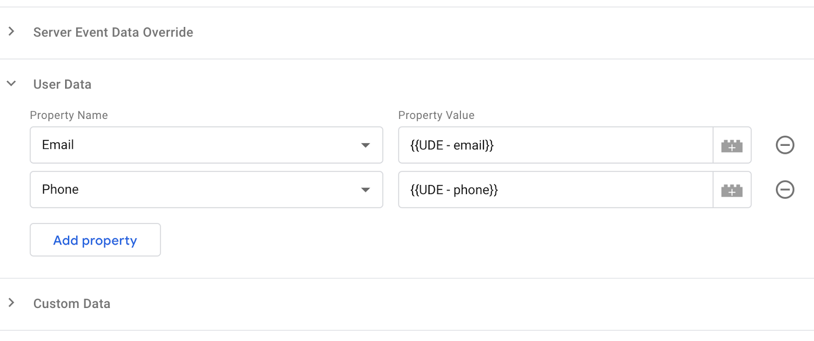 User Data Extractor variable for Google Tag Manager server container