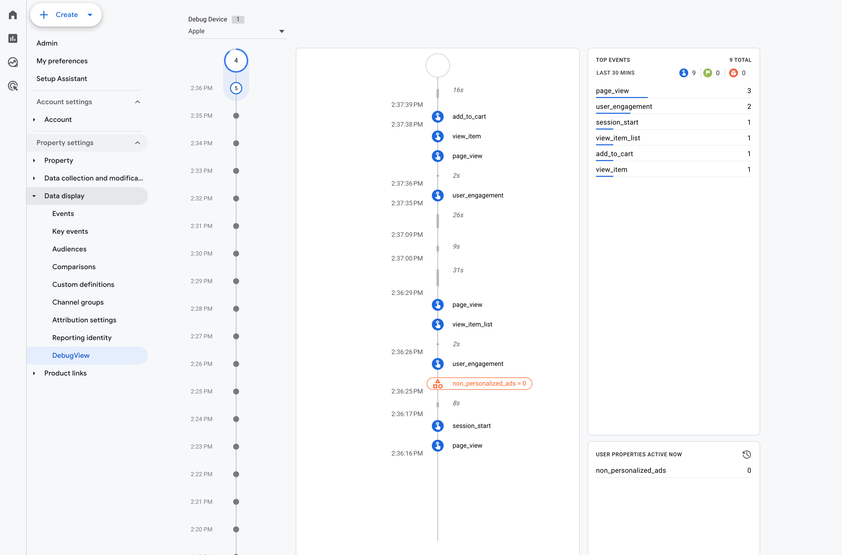 ga4 debugger