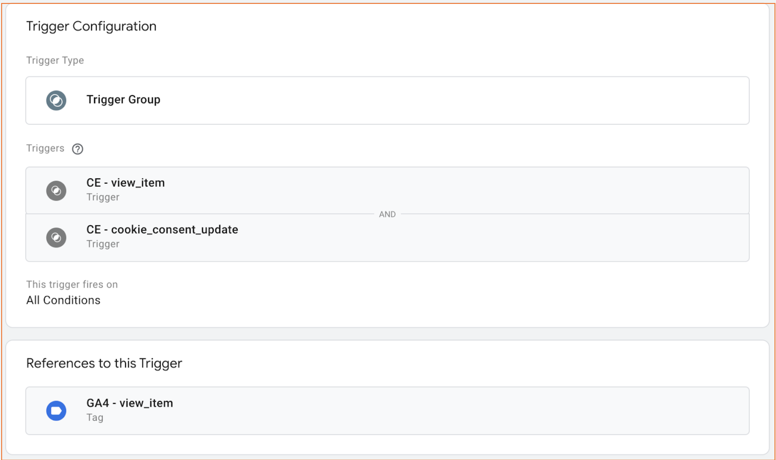 Using a trigger group - stape