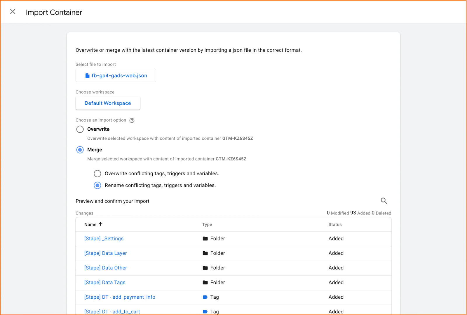 How to use pre-built GTM container templates for Wix app