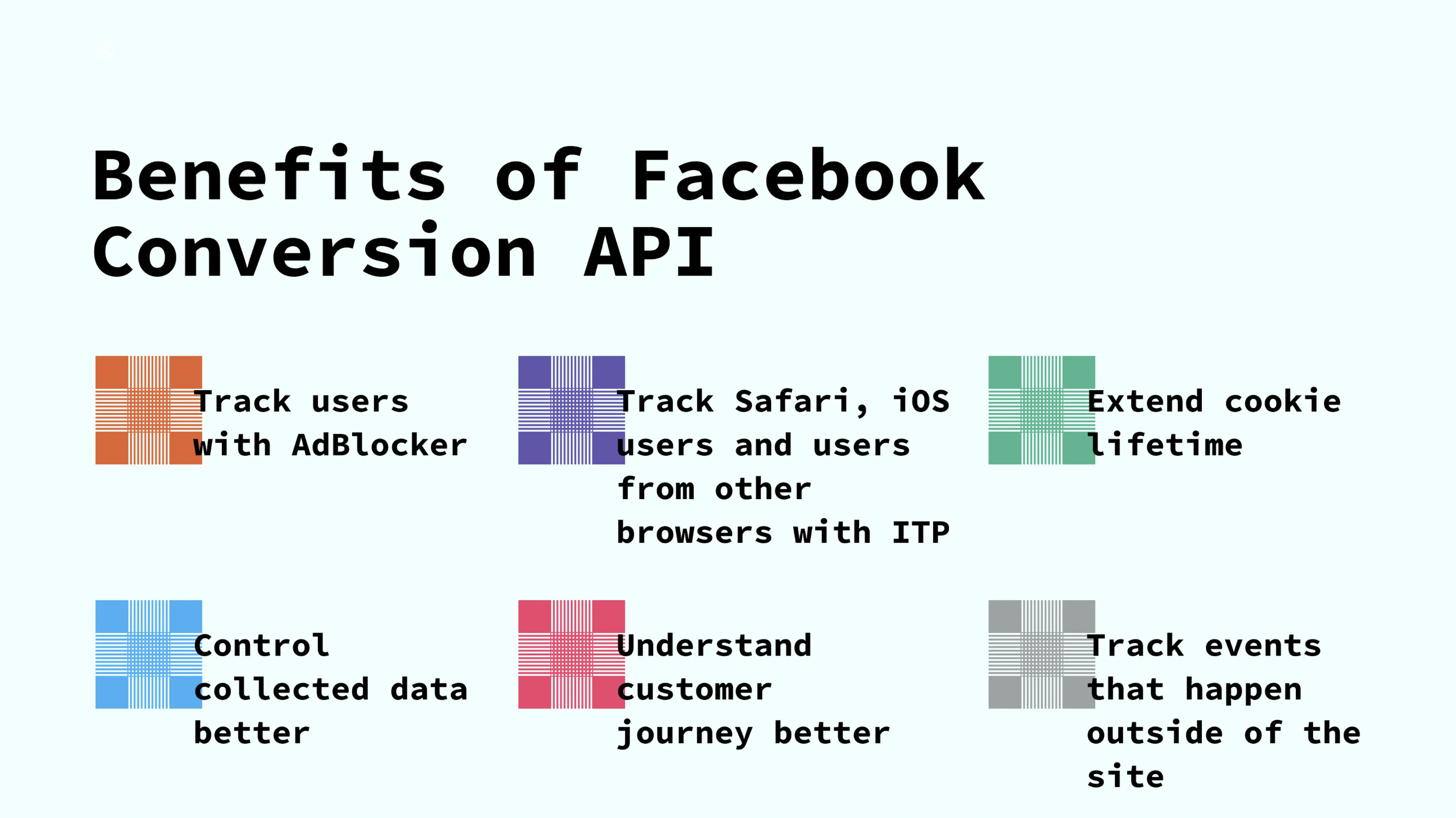 Infographics on benefits of Facebook Conversion API