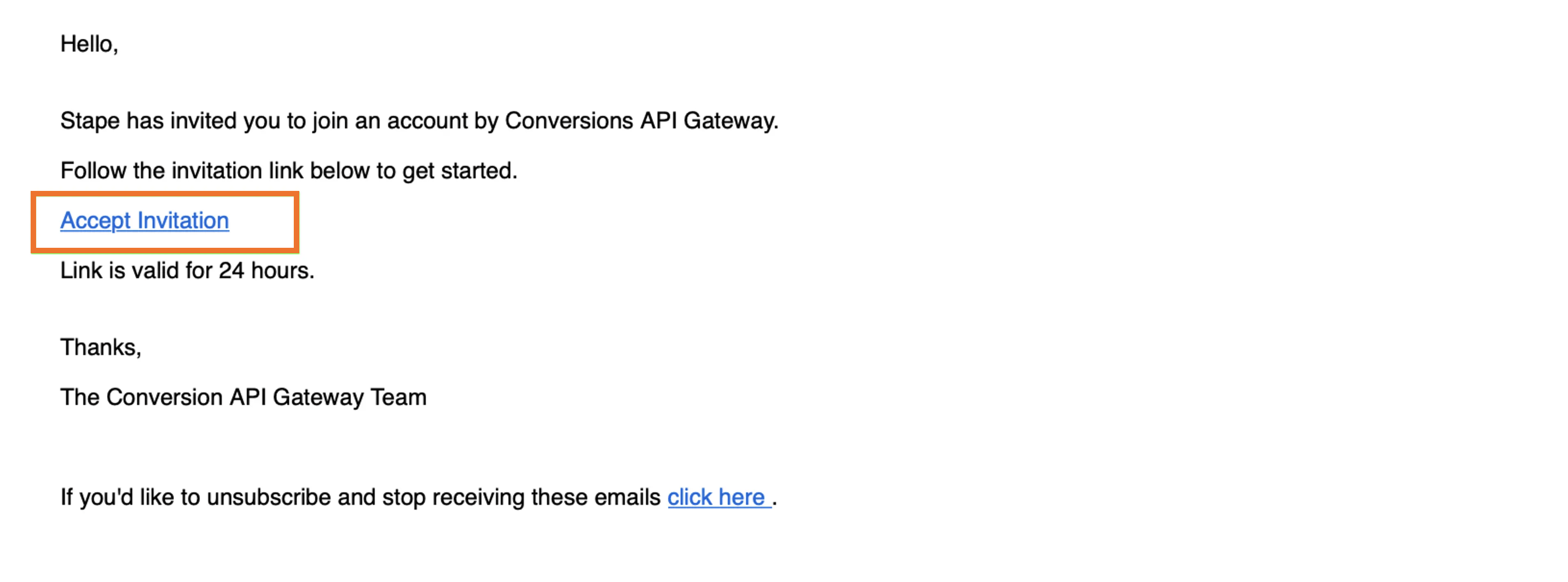 Meta Conversions API Gateway set password