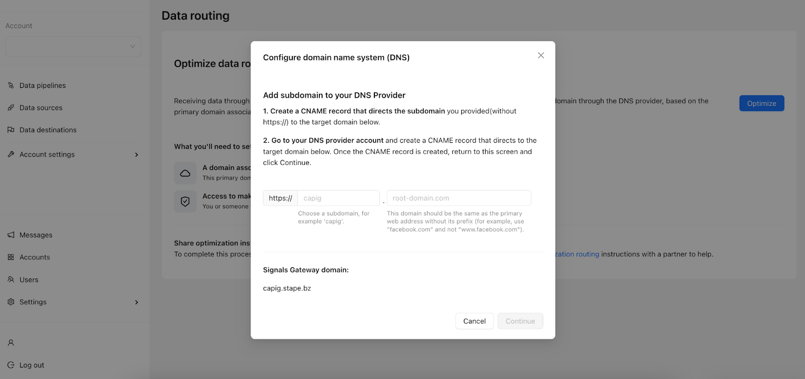 Write down the subdomain and domain names.&nbsp;