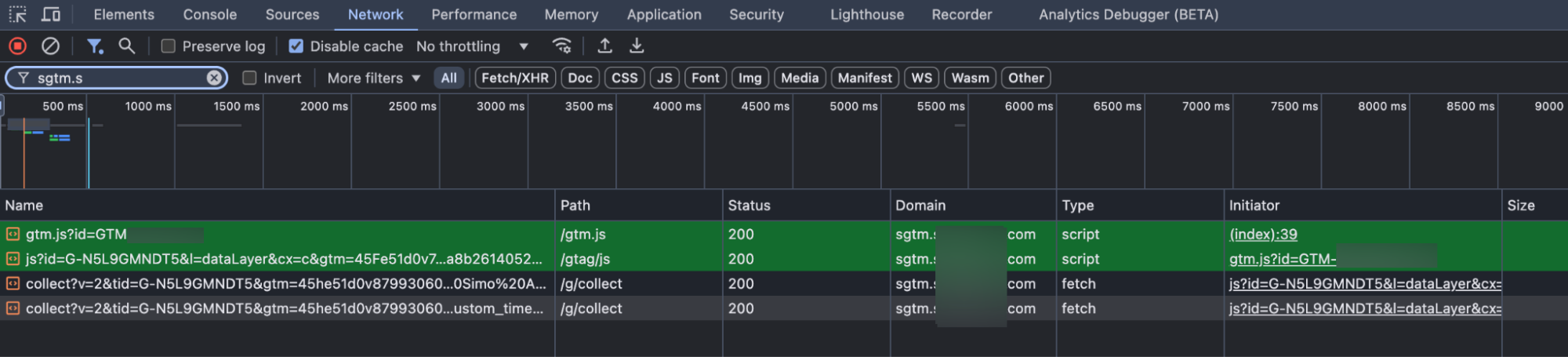 Server GTM container