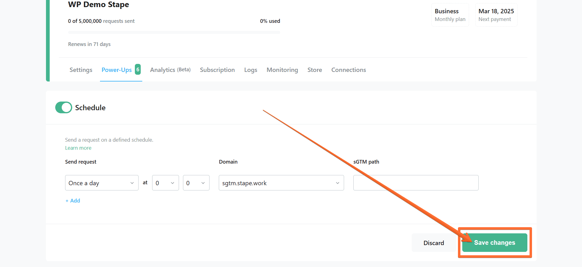 Click Save changes