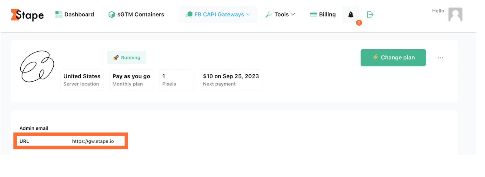 CAPIG hub URL