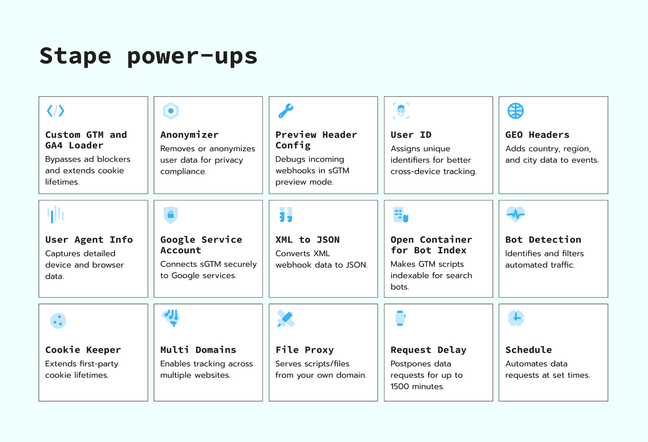 Stape power-ups