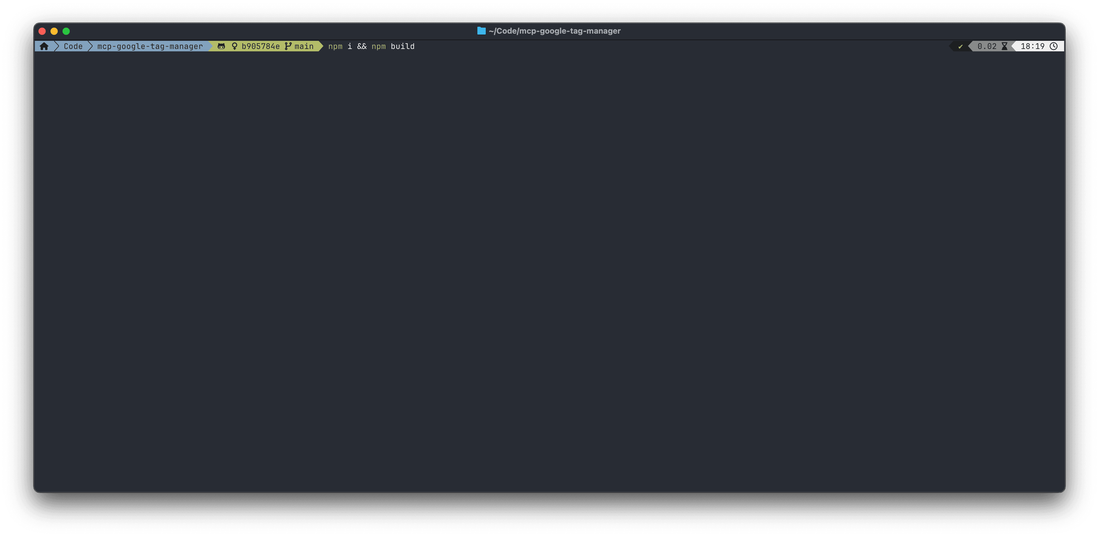 npm install &amp;&amp; npm build