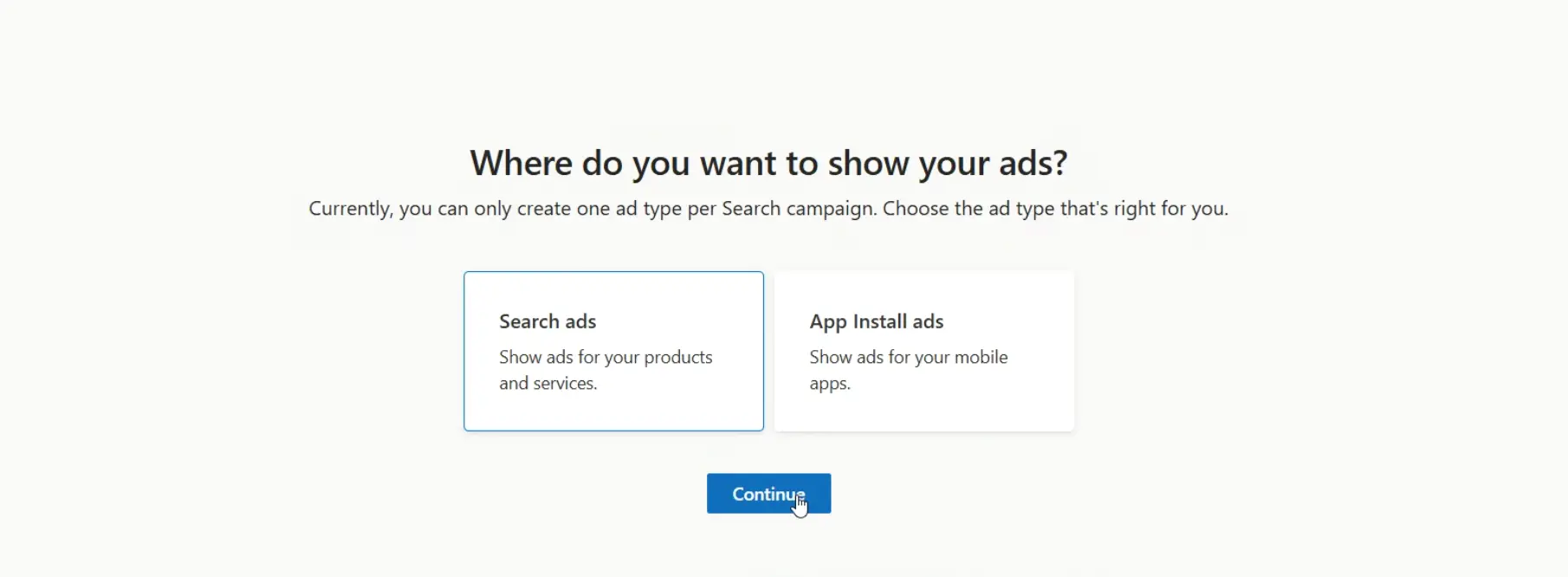 Show ad on desktop or mobile