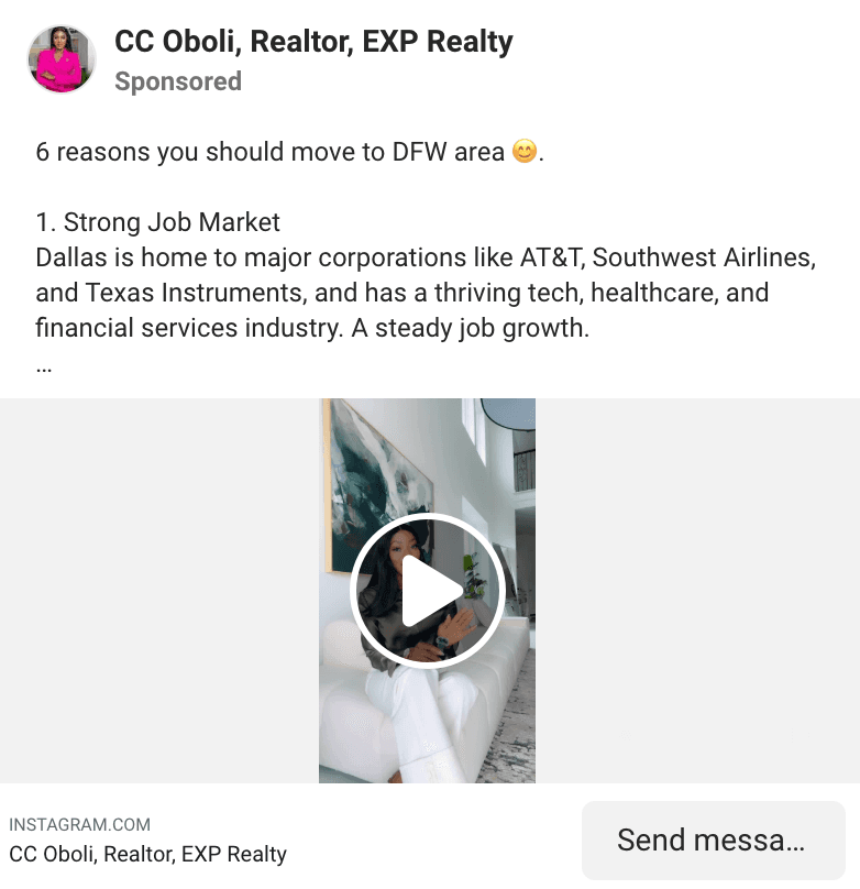 Instagram ad