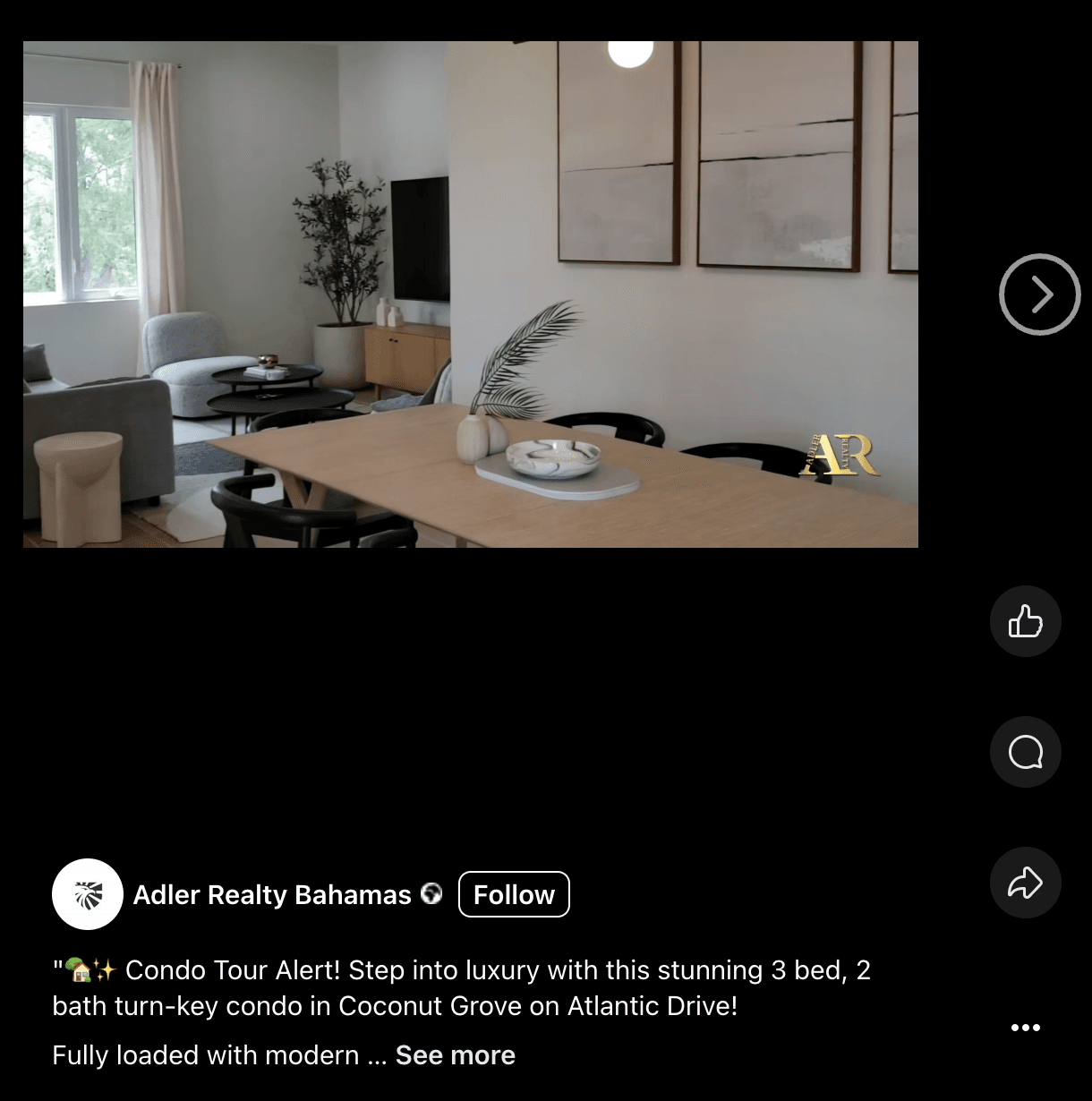 Luxury condo tour screenshot