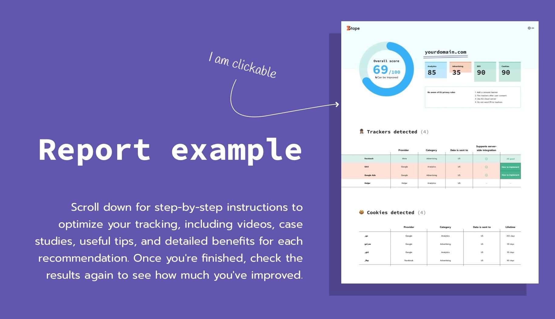 Stape’s Website Tracking Checker