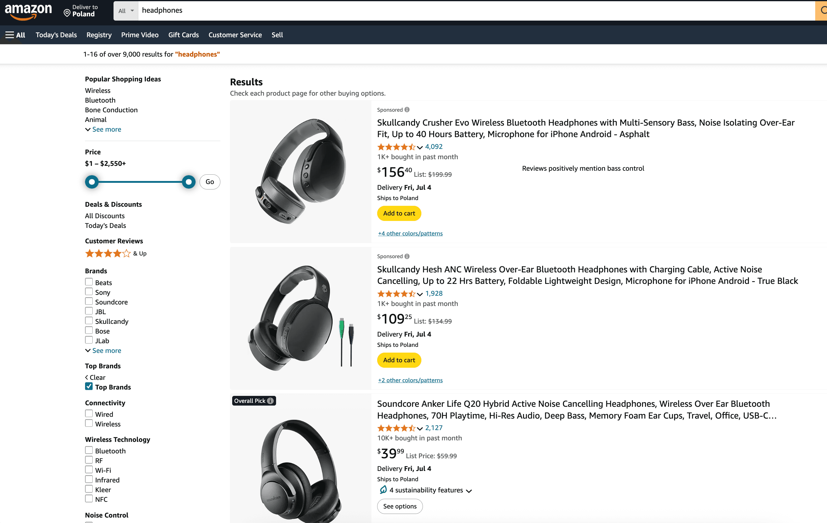 Sponsored Products example