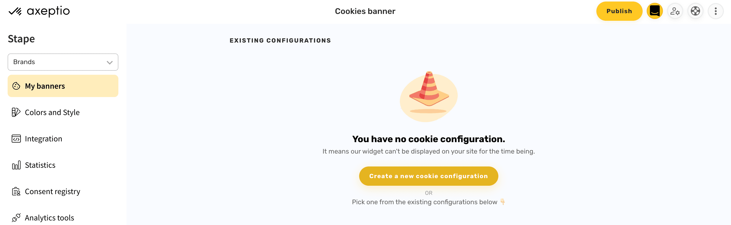 Create a new cookie configuration