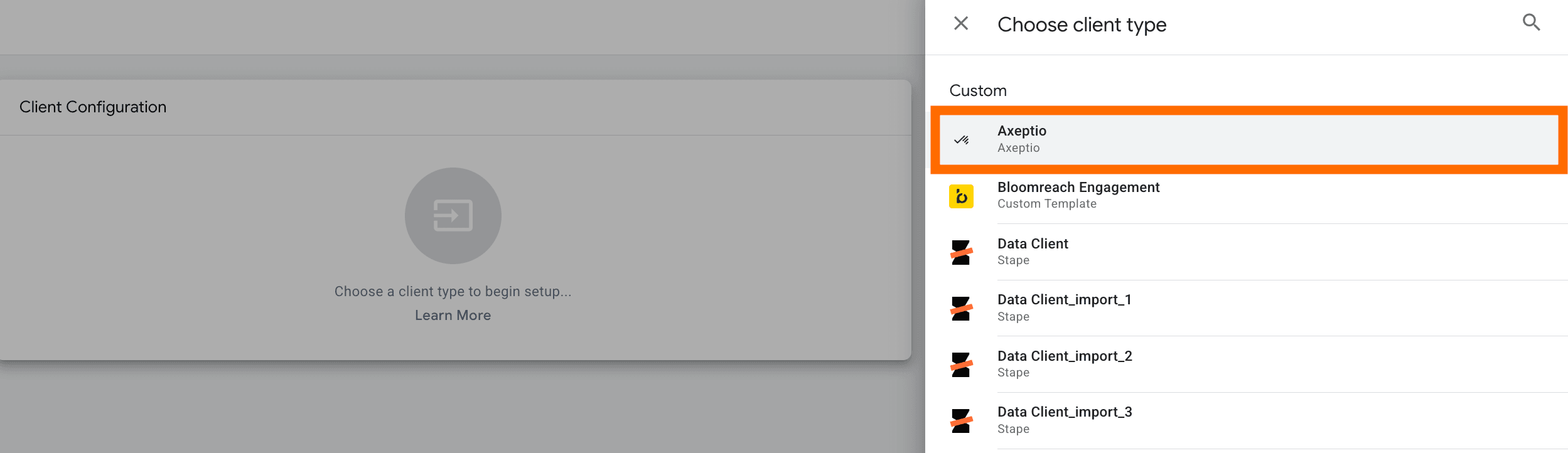 Axeptio client in server GTM