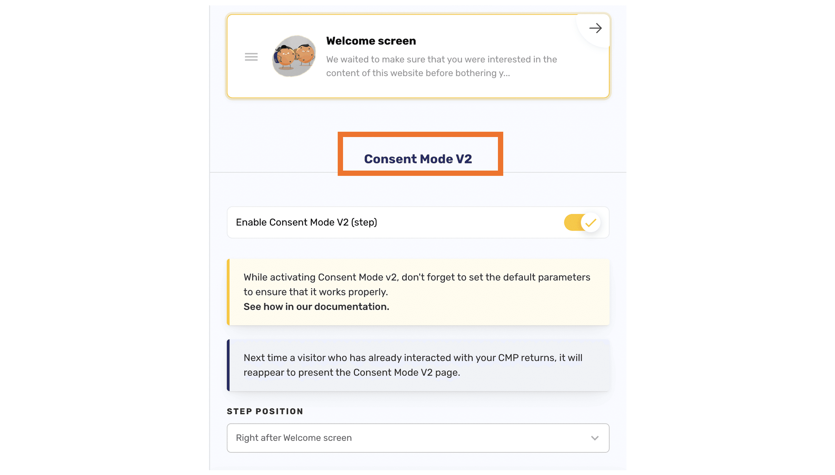 Enable consent mode in Axeptio