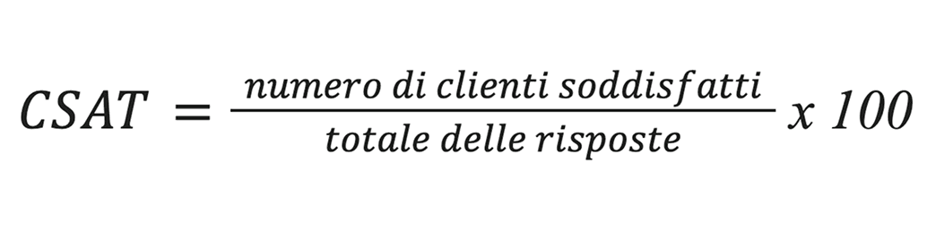 Formula di calcolo del CSAT
