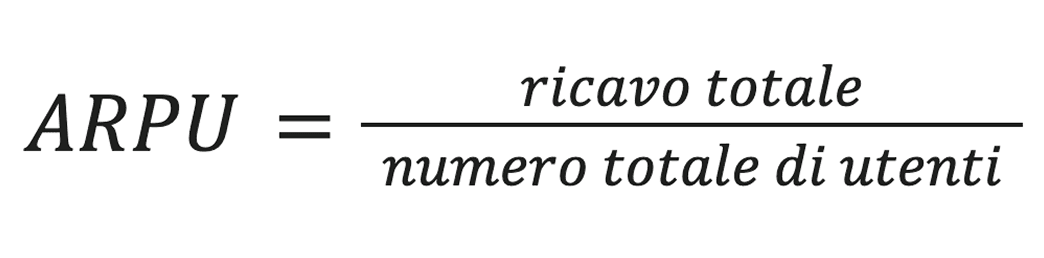 Formula di calcolo dell'ARPU