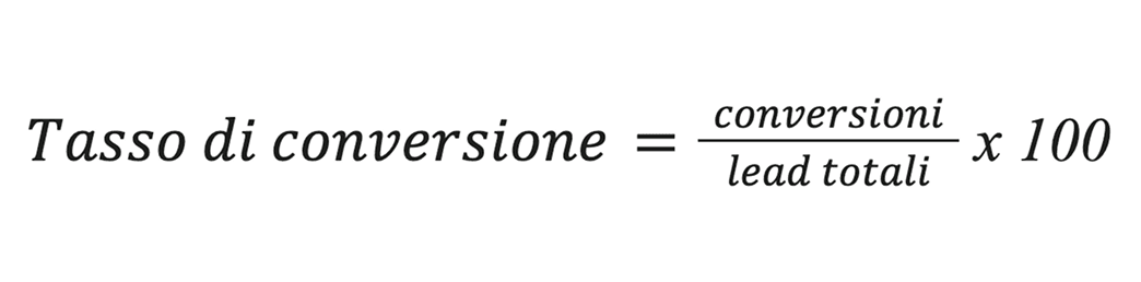 Formula di calcolo del tasso di conversione