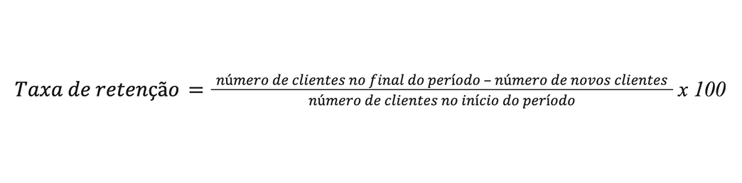 Fórmula de cálculo da taxa de retenção