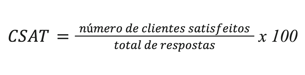 Fórmula de cálculo do CSAT