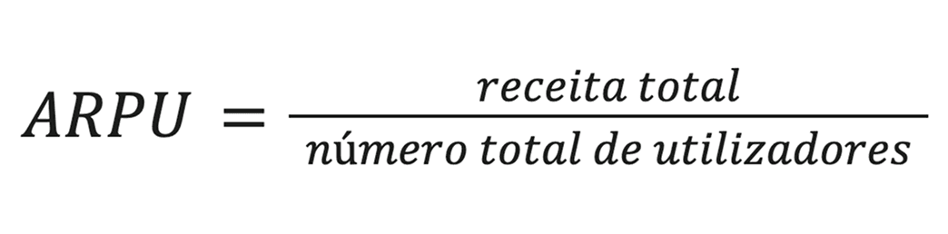 Fórmula de cálculo do ARPU