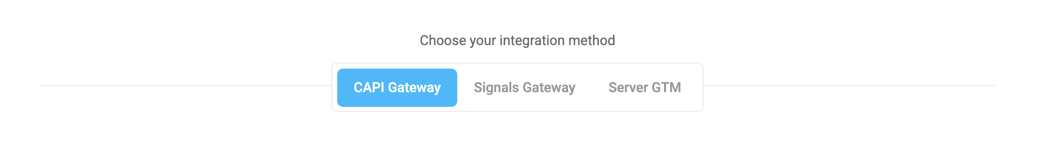 Choose the integration method