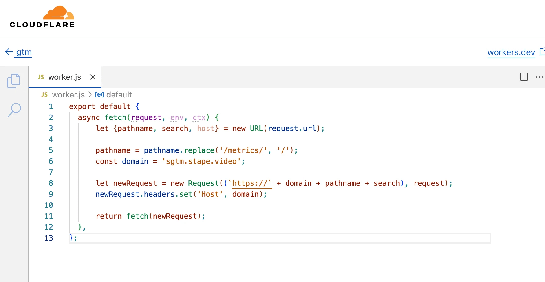 Example of js