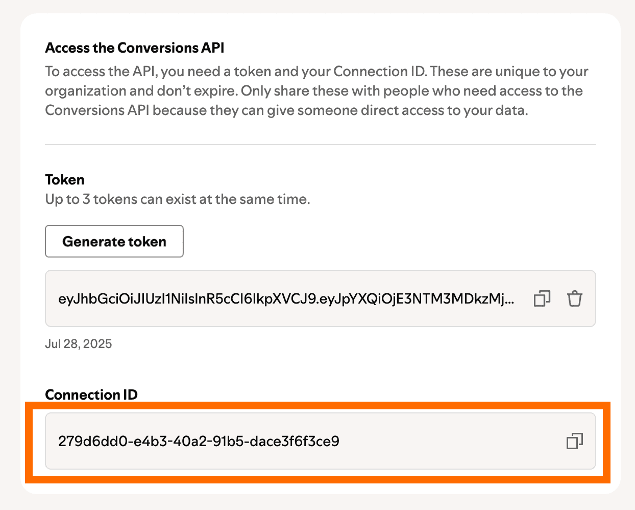 Connection ID in Spotify Ads