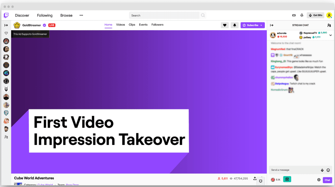 First impression takeover