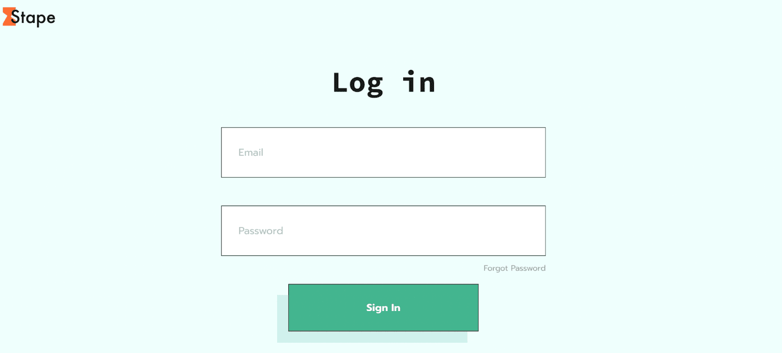 Log in to Stape account