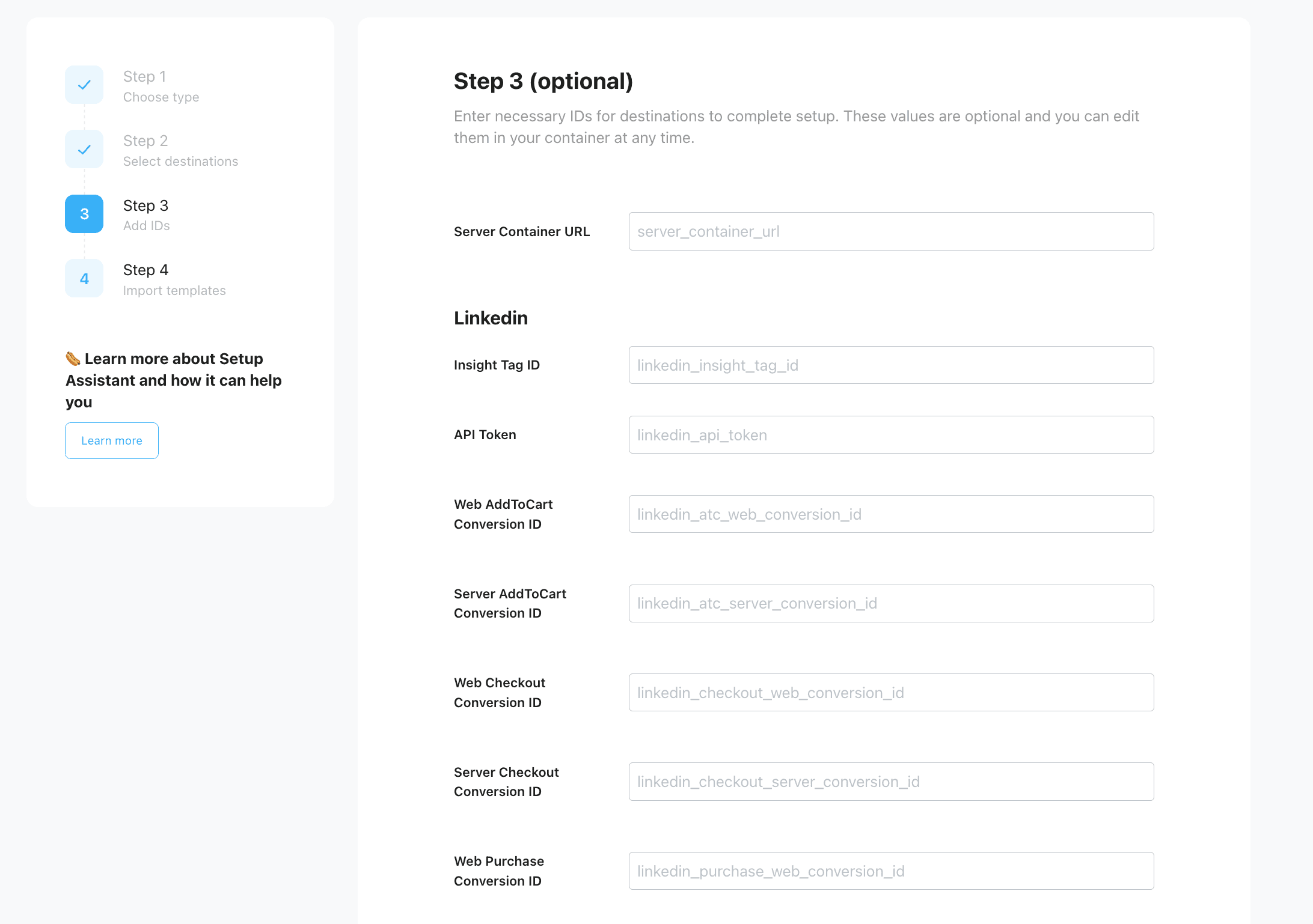 Step 3 of Setup Assistant