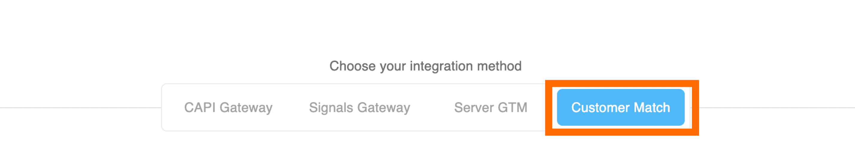 Customer Match tab in HighLevel CRM app