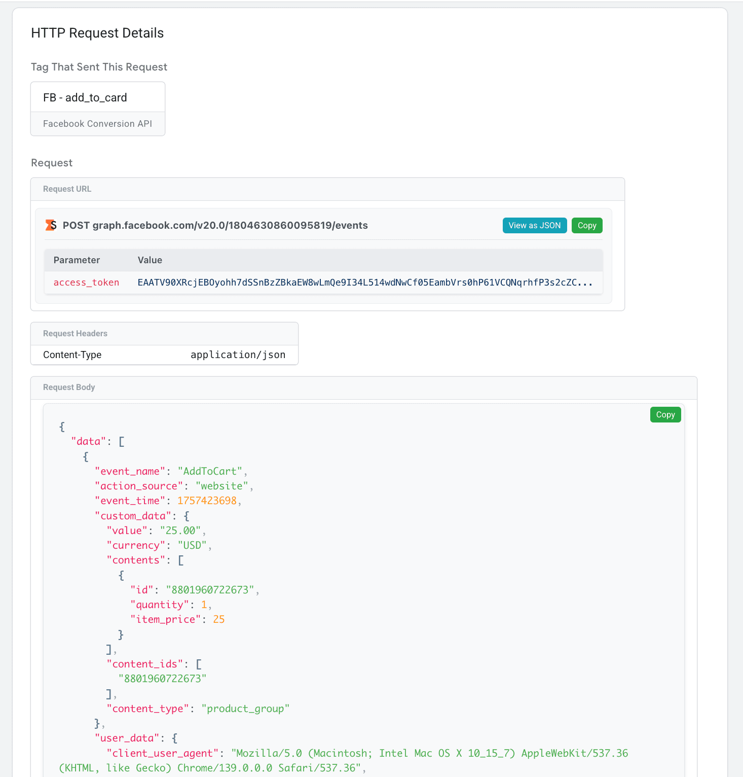 JSON formatter with Stape Chrome Extension